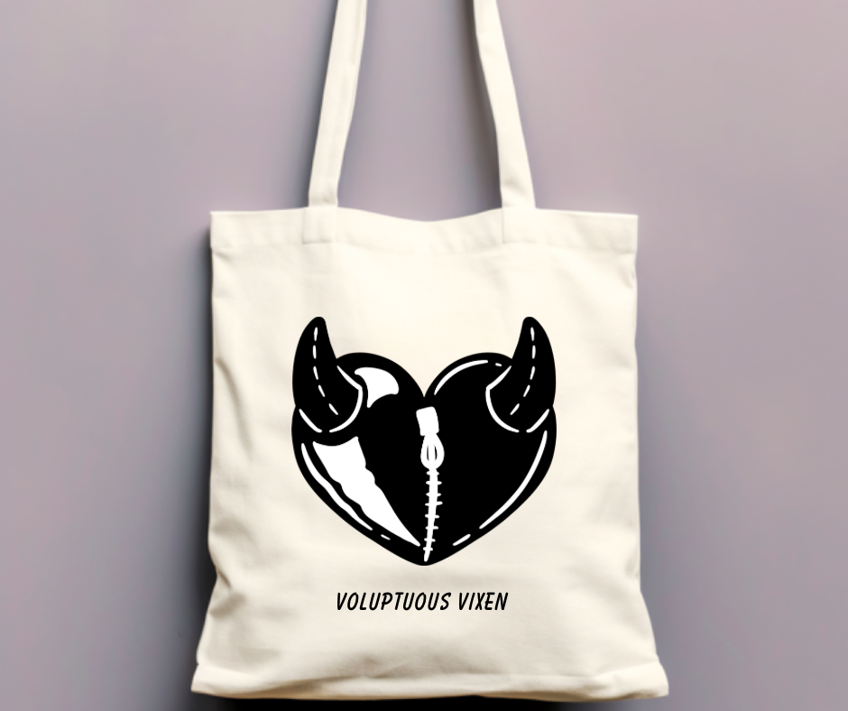 “Latex BDSM Heart” VV Tote