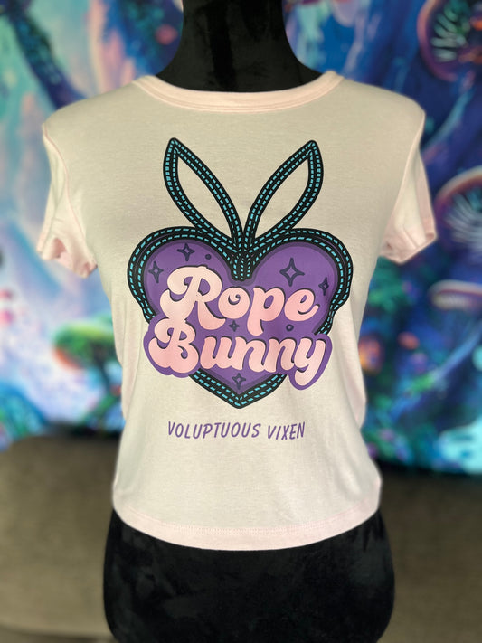 “Rope Bunny” VV Micro-Ribbed Baby Tee