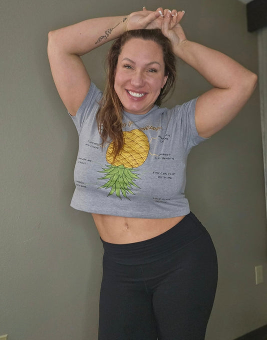 “Anatomy of a Pineapple” Crop Tee